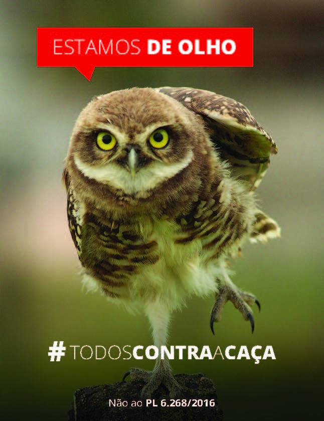 Todos Contra A Caça. Foto e arte: Grupo OM - Marketing e Comunicação.