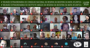 Reuniões da Reserva da Biosfera da Mata Atlântica.