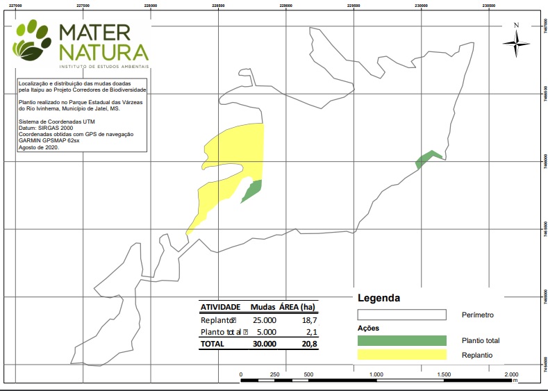 Figura 3. Localização do plantio das mudas.