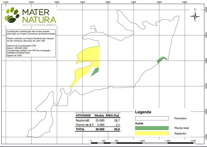 Figura 3. Localização do plantio das mudas.