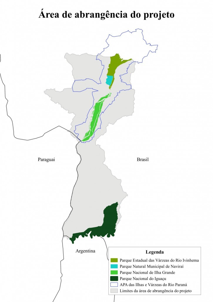 Figura 1. Localização da área de abrangência do projeto para construção do Plano de Restauração da Mata Atlântica.