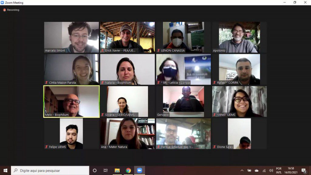 Participantes Módulo I - Curso Monitoramento em áreas de restauração florestal.