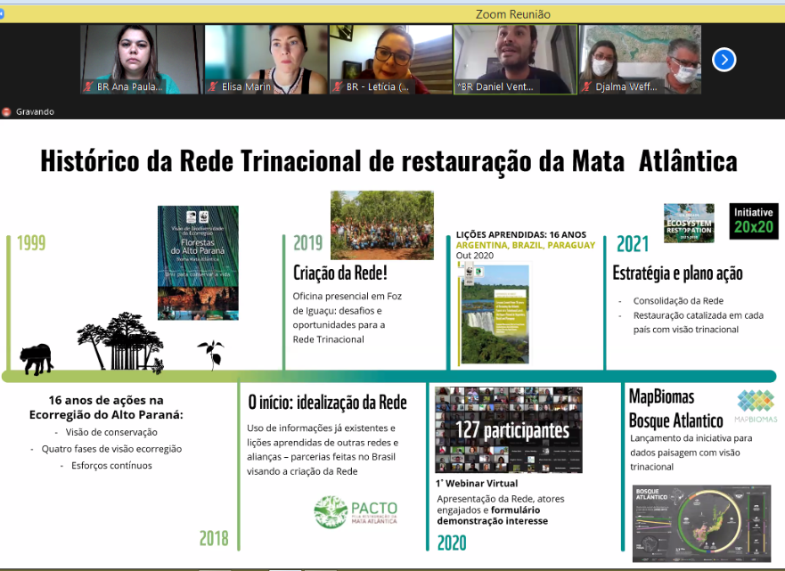 Encontro da Rede Trinacional para Restauração da Mata Atlãntica.