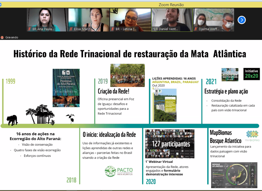 Encontro da Rede Trinacional para Restauração da Mata Atlãntica.